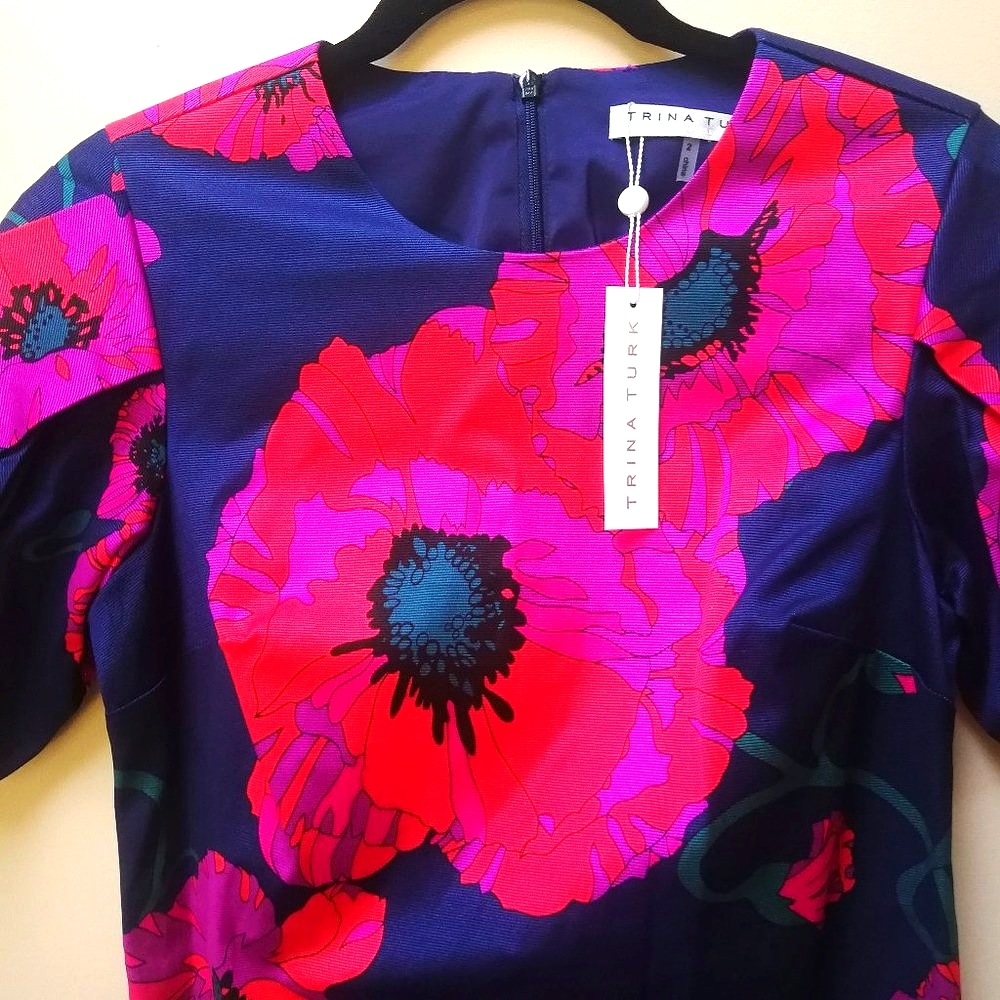 🍓  NEW TRINA TURK Floral Party Dress